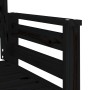 Banco de jardín con mesa 2 plazas madera maciza de pino negro by , garden benches - Ref: Foro24-825160, Price: 174,37 €, Disc...
