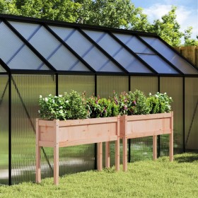 Jardineras con patas 2 uds madera maciza de abeto Douglas by , Pots and planters - Ref: Foro24-837571, Price: 137,08 €, Disco...
