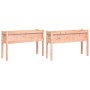 Jardineras con patas 2 uds madera maciza de abeto Douglas by , Pots and planters - Ref: Foro24-837571, Price: 137,08 €, Disco...