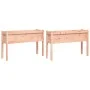 Jardineras con patas 2 uds madera maciza de abeto Douglas by , Pots and planters - Ref: Foro24-837571, Price: 134,98 €, Disco...