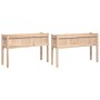Außenblumenkästen mit Beinen, 2 Stück Massivholz Kiefer von , Töpfe und Pflanzgefäße - Ref: Foro24-837565, Preis: 101,89 €, R...