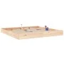Arenero con asientos cuadrado madera maciza de pino by , sandboxes - Ref: Foro24-825044, Price: 97,78 €, Discount: %