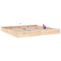 Sandkasten mit quadratischen Sitzen aus massivem Kiefernholz. von , Sandkästen - Ref: Foro24-825044, Preis: 101,93 €, Rabatt: %