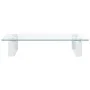 Soporte de monitor vidrio templado y metal blanco 40x35x8 cm by , Computer bases and risers - Ref: Foro24-374219, Price: 24,0...
