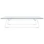 Soporte de monitor vidrio templado y metal blanco 40x35x8 cm by , Computer bases and risers - Ref: Foro24-374219, Price: 24,0...
