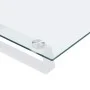 Soporte de monitor vidrio templado y metal blanco 40x35x8 cm by , Computer bases and risers - Ref: Foro24-374219, Price: 24,0...