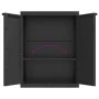 Außenlagerschrank aus schwarzem PP 65x37x85 cm von , Schließfächer und Lagerschränke - Ref: Foro24-364204, Preis: 109,06 €, R...