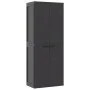 Außenlagerschrank aus schwarzem PP 65x37x165 cm von , Schließfächer und Lagerschränke - Ref: Foro24-364206, Preis: 157,99 €, ...