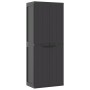 Außenlagerschrank aus schwarzem PP 65x37x165 cm von , Schließfächer und Lagerschränke - Ref: Foro24-364206, Preis: 173,82 €, ...