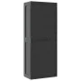 Außenlagerschrank aus schwarzem PP 65x37x165 cm von , Schließfächer und Lagerschränke - Ref: Foro24-364206, Preis: 157,99 €, ...