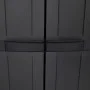 Armario de almacenaje exterior PP negro 65x37x165 cm by , Lockers and storage cabinets - Ref: Foro24-364206, Price: 173,82 €,...