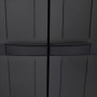 Außenlagerschrank aus schwarzem PP 65x37x165 cm von , Schließfächer und Lagerschränke - Ref: Foro24-364206, Preis: 173,82 €, ...