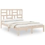 Solid wood bed frame 150x200 cm by , Beds and slatted bases - Ref: Foro24-3105955, Price: 125,88 €, Discount: %