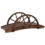 Garden bridge with half wheel solid fir wood 99x50x38cm by , garden bridges - Ref: Foro24-363338, Price: 98,97 €, Discount: %