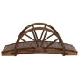 Garden bridge with half wheel solid fir wood 99x50x38cm by , garden bridges - Ref: Foro24-363338, Price: 98,97 €, Discount: %