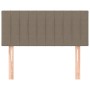 Kopfteil aus taupegrauem Stoff, 100 x 5 x 78/88 cm von , Kopf- und Fußteile - Ref: Foro24-346232, Preis: 37,33 €, Rabatt: %