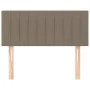 Kopfteil aus taupegrauem Stoff, 100 x 5 x 78/88 cm von , Kopf- und Fußteile - Ref: Foro24-346232, Preis: 36,83 €, Rabatt: %