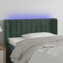 LED-Kopfteil aus dunkelgrünem Samt, 103 x 16 x 78/88 cm von , Kopf- und Fußteile - Ref: Foro24-3123519, Preis: 61,95 €, Rabat...