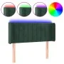 Dark green velvet headboard with LED 103x16x78/88 cm by , Headboards and footboards - Ref: Foro24-3123519, Price: 64,05 €, Di...