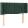 Dark green velvet headboard with LED 103x16x78/88 cm by , Headboards and footboards - Ref: Foro24-3123519, Price: 64,05 €, Di...