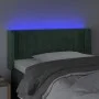 Dark green velvet headboard with LED 103x16x78/88 cm by , Headboards and footboards - Ref: Foro24-3123519, Price: 64,05 €, Di...