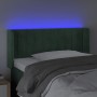LED-Kopfteil aus dunkelgrünem Samt, 103 x 16 x 78/88 cm von , Kopf- und Fußteile - Ref: Foro24-3123519, Preis: 61,95 €, Rabat...