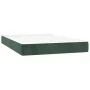 Box spring bed with mattress and LED dark green velvet 120x200cm by , Beds and slatted bases - Ref: Foro24-3134516, Price: 38...