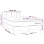 Box spring bed with mattress and LED dark green velvet 120x200cm by , Beds and slatted bases - Ref: Foro24-3134516, Price: 38...