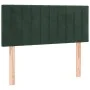 Box spring bed with dark green velvet mattress 100x200 cm by , Beds and slatted bases - Ref: Foro24-3141410, Price: 330,14 €,...