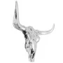 Silver aluminum wall decorative bull skull by , Figures, sculptures and statues - Ref: Foro24-243483, Price: 130,04 €, Discou...