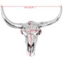 Silver aluminum wall decorative bull skull by , Figures, sculptures and statues - Ref: Foro24-243483, Price: 107,77 €, Discou...