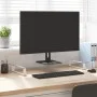Tempered glass and white metal monitor stand 80x35x8 cm by , Computer bases and risers - Ref: Foro24-374221, Price: 40,69 €, ...