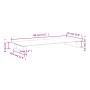 Tempered glass and white metal monitor stand 80x35x8 cm by , Computer bases and risers - Ref: Foro24-374221, Price: 45,79 €, ...
