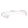 Tempered glass and white metal monitor stand 80x35x8 cm by , Computer bases and risers - Ref: Foro24-374221, Price: 40,69 €, ...