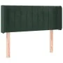 Cabecero de terciopelo verde oscuro 103x16x78/88 cm de , Cabeceros y pies de cama - Ref: Foro24-3119051, Precio: 55,62 €, Des...