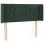 Kopfteil aus dunkelgrünem Samt, 103 x 16 x 78/88 cm von , Kopf- und Fußteile - Ref: Foro24-3119051, Preis: 57,10 €, Rabatt: %