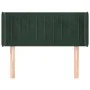 Cabecero de terciopelo verde oscuro 103x16x78/88 cm de , Cabeceros y pies de cama - Ref: Foro24-3119051, Precio: 55,62 €, Des...