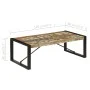 Solid recycled wood coffee table 120x60x40 cm by vidaXL, Coffee table - Ref: Foro24-247425, Price: 155,07 €, Discount: %