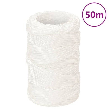 Intensives weißes Polypropylen-Bootsseil 2 mm 50 m von , Seile und Metallschnüre - Ref: Foro24-152530, Preis: 9,99 €, Rabatt: %