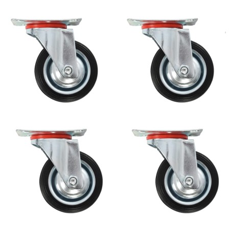 Ruedas giratorias 4 unidades 75 mm de vidaXL, Manipulación de materiales - Ref: Foro24-143442, Precio: 18,08 €, Descuento: %