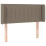 Cabecero de tela gris taupe 103x16x78/88 cm de , Cabeceros y pies de cama - Ref: Foro24-3119000, Precio: 46,16 €, Descuento: %