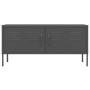 Anthrazitgrauer TV-Schrank aus Stahl 105x35x50 cm von , TV-Möbel - Ref: Foro24-336231, Preis: 151,27 €, Rabatt: %