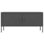 Anthrazitgrauer TV-Schrank aus Stahl 105x35x50 cm von , TV-Möbel - Ref: Foro24-336231, Preis: 142,86 €, Rabatt: %