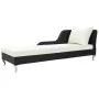 Garden lounger with black synthetic rattan cushion by vidaXL, Loungers - Ref: Foro24-44749, Price: 316,57 €, Discount: %