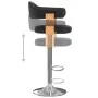 Küchenhocker 2 Stück Kunstleder gebogenes Holz schwarz von , Küchenhocker - Ref: Foro24-327336, Preis: 230,37 €, Rabatt: %