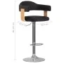Küchenhocker 2 Stück Kunstleder gebogenes Holz schwarz von , Küchenhocker - Ref: Foro24-327336, Preis: 230,37 €, Rabatt: %