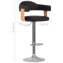 Küchenhocker 2 Stück Kunstleder gebogenes Holz schwarz von , Küchenhocker - Ref: Foro24-327336, Preis: 237,77 €, Rabatt: %