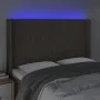 Headboard with LED in taupe gray fabric 147x16x118/128 cm by , Headboards and footboards - Ref: Foro24-3124288, Price: 125,62...