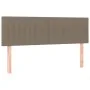 Box spring bed with taupe gray fabric mattress 140x190 cm by , Beds and slatted bases - Ref: Foro24-3126961, Price: 448,79 €,...