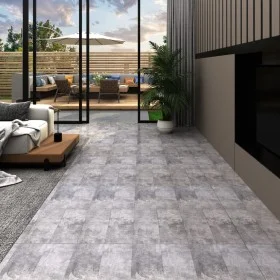 Self-adhesive PVC floor planks 5.21 m² 2 mm cement brown by , Floors and carpets - Ref: Foro24-330186, Price: 64,15 €, Discou...